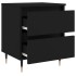 Mesitas de noche 2 uds madera de ingeniería negro 40x35x50