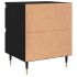 Mesitas de noche 2 uds madera de ingeniería negro 40x35x50