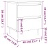 Mesitas de noche 2 uds madera de ingeniería negro 40x35x50