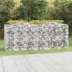 Arriate de gaviones forma arco hierro galvanizado 200x50x100cm