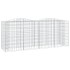 Arriate de gaviones forma arco hierro galvanizado
