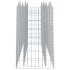 Arriate de gaviones forma arco hierro galvanizado