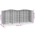 Arriate de gaviones forma arco hierro galvanizado