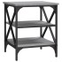 Mesas auxiliares 2 uds madera gris Sonoma 40x42x50