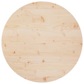 Superficie de mesa madera maciza de pino Ø80x2,5