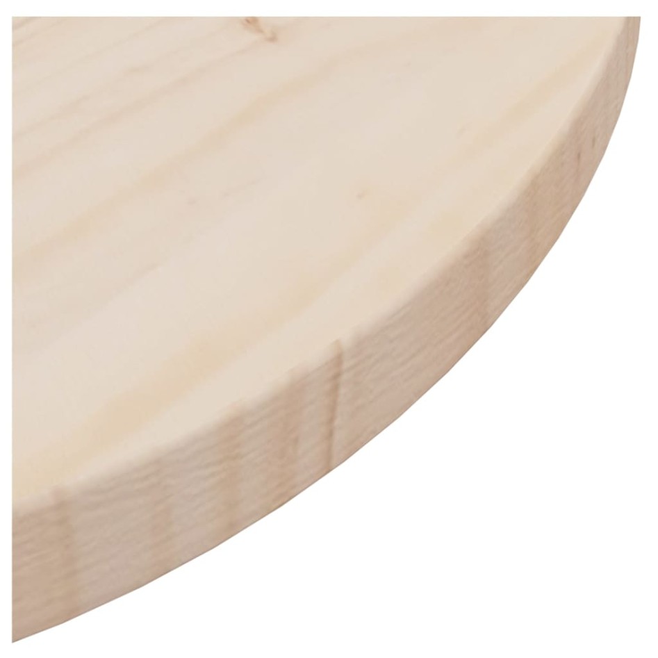 Superficie de mesa madera maciza de pino Ø80x2,5