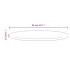 Superficie de mesa madera maciza de pino Ø80x2,5
