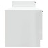 Mueble TV madera contrachapada blanco brillante 158,5x36x45