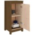 Aparador de madera maciza de pino marrón miel 39x35x80