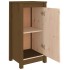 Aparador de madera maciza de pino marrón miel 39x35x80