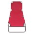 Tumbona plegable de acero con recubrimiento polvo
