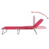 Tumbona plegable de acero con recubrimiento polvo