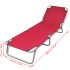 Tumbona plegable de acero con recubrimiento polvo