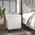 Mesitas de noche con patas de metal blanco 40x30x50