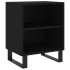 Mesitas de noche 2 uds madera de ingeniería negro 40x30x50