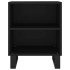 Mesitas de noche 2 uds madera de ingeniería negro 40x30x50