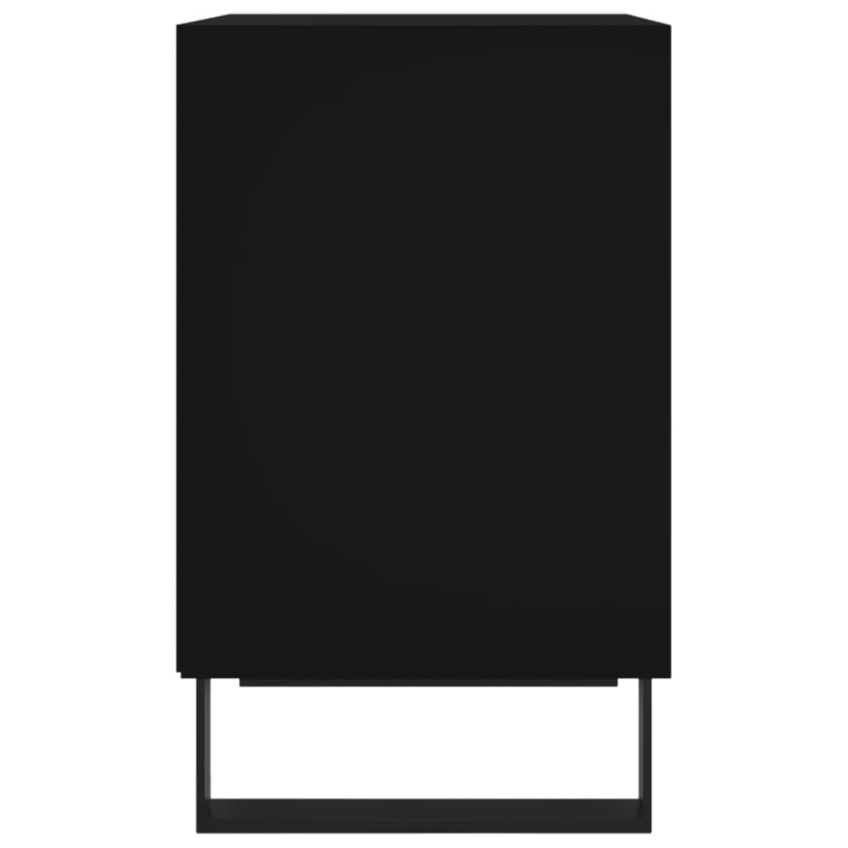 Mesitas de noche 2 uds madera de ingeniería negro 40x30x50