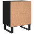 Mesitas de noche 2 uds madera de ingeniería negro 40x30x50