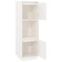 Aparador alto de madera maciza de pino banco 38x35x117