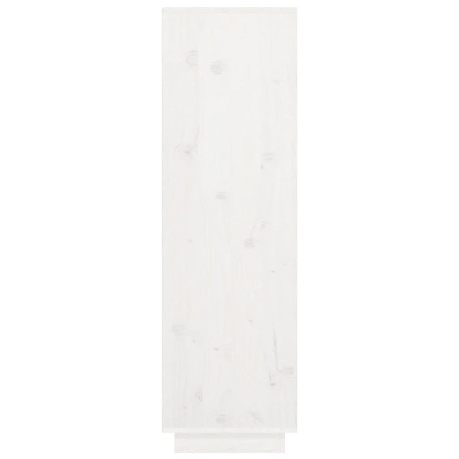 Aparador alto de madera maciza de pino banco 38x35x117