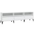 Mueble de TV madera contrachapada blanco 150x30x44,5