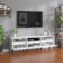Mueble de TV madera contrachapada blanco 150x30x44,5