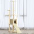 Rascador para gatos con postes de sisal color crema 155