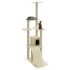 Rascador para gatos con postes de sisal color crema 155