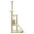 Rascador para gatos con postes de sisal color crema 155