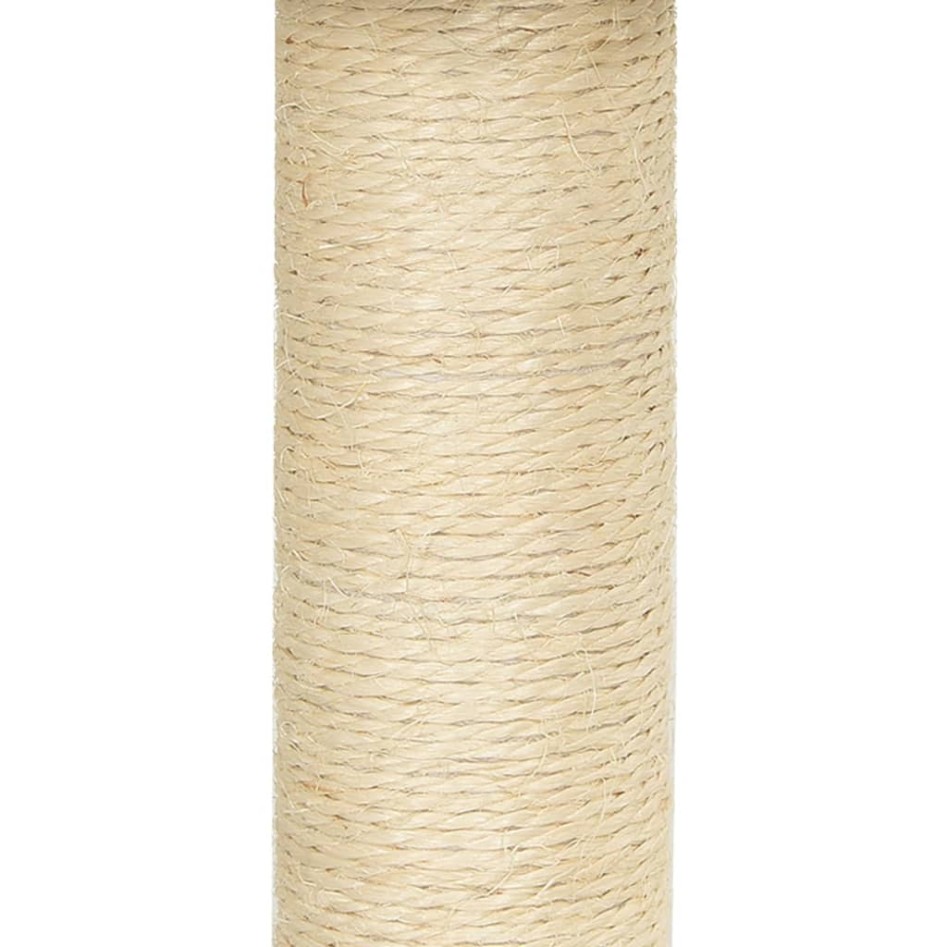 Rascador para gatos con postes de sisal color crema 155