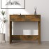 Escritorio de madera contrachapada roble ahumado 80x40x75