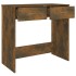 Escritorio de madera contrachapada roble ahumado 80x40x75
