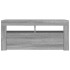 Mueble de TV con luces LED gris Sonoma 90x35x40