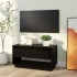 Mueble de TV de madera maciza de pino negro 74x34x40