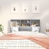Mueble cabecero gris Sonoma 120x19x103,5