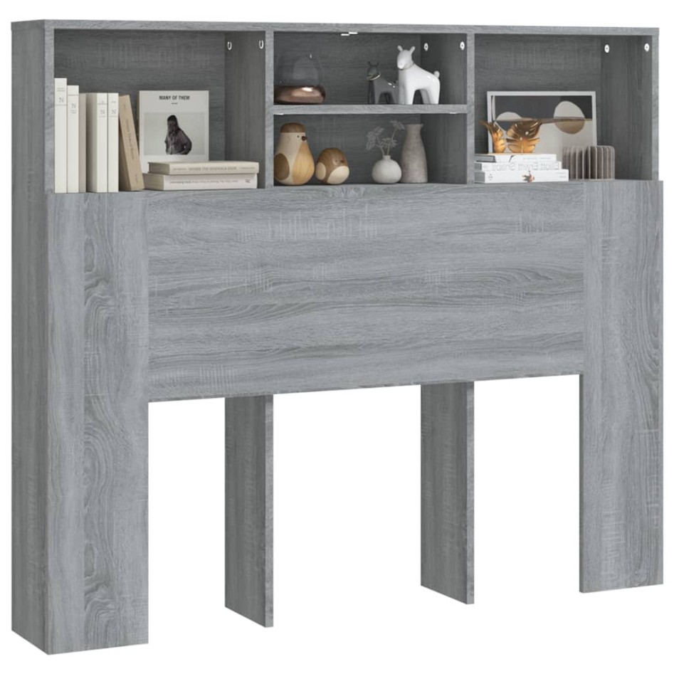Mueble cabecero gris Sonoma 120x19x103,5