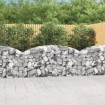 Cesta de gaviones forma arco hierro galvanizado 200x50x80/100cm