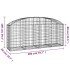 Cesta de gaviones forma arco hierro galvanizado