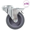 Ruedas giratorias con agujero pasador 16 unidades 75 mm