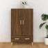 Aparador alto de madera contrachapada marrón roble 70x31x115