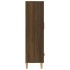 Aparador alto de madera contrachapada marrón roble 70x31x115