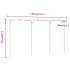 Pérgola de bambú 385x40x205