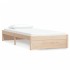 Estructura cama individual sin colchón madera maciza 90x190