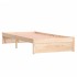 Estructura cama individual sin colchón madera maciza 90x190