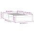 Estructura cama individual sin colchón madera maciza 90x190