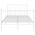 Estructura de cama sin colchón metal blanco 120x200