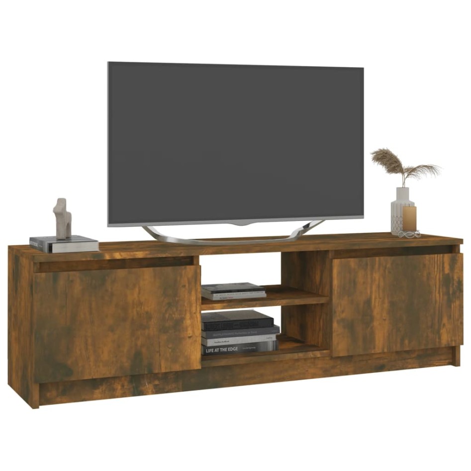 Mueble para TV madera contrachapada roble ahumado