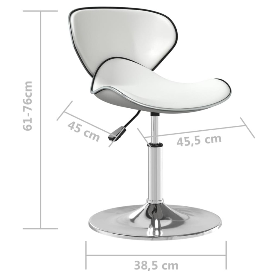 Silla de comedor de cuero sintético