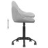 Silla de oficina de terciopelo gris