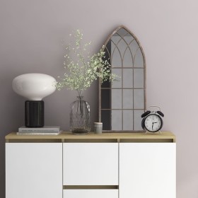 Espejo de hierro color arena para uso interior 70x30